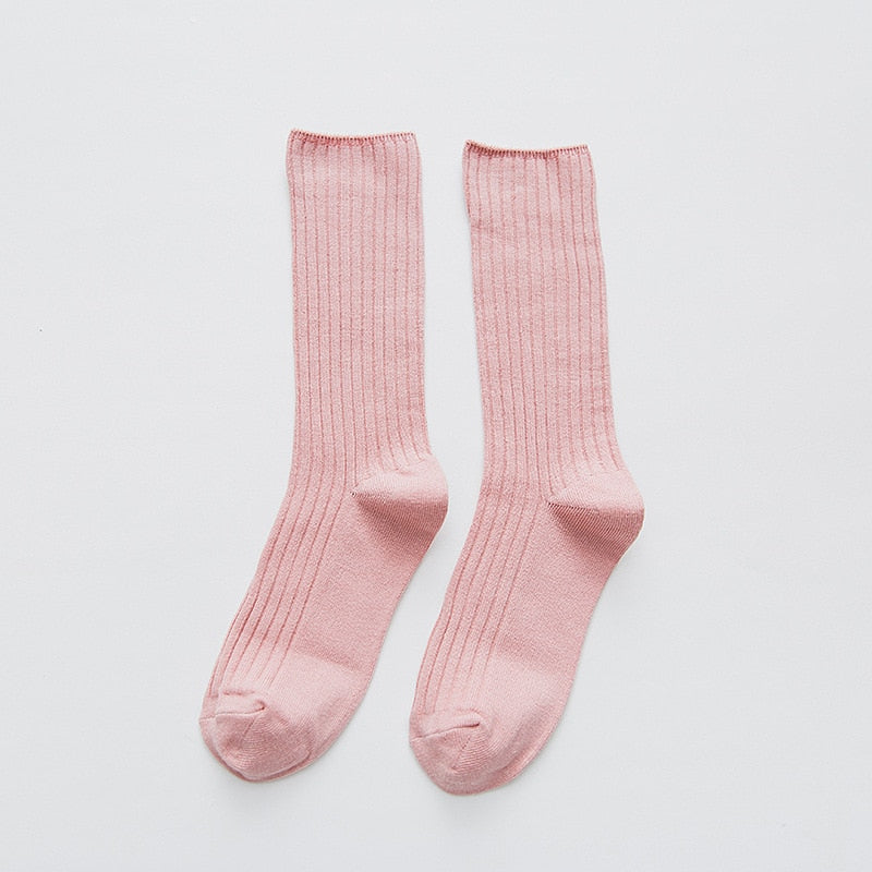 Time to Relax Cosy Cotton Socks - Dusty Pink