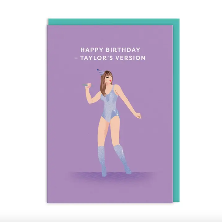 Taylor Swift Happy Birthday Greeting Card