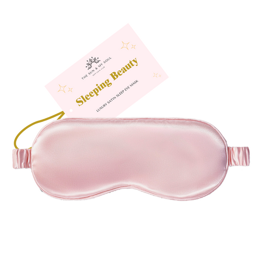 Luxury Satin Sleep Eye Mask - Blush Pink