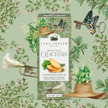 Crackers with Herbs and Olive Oil - vegan