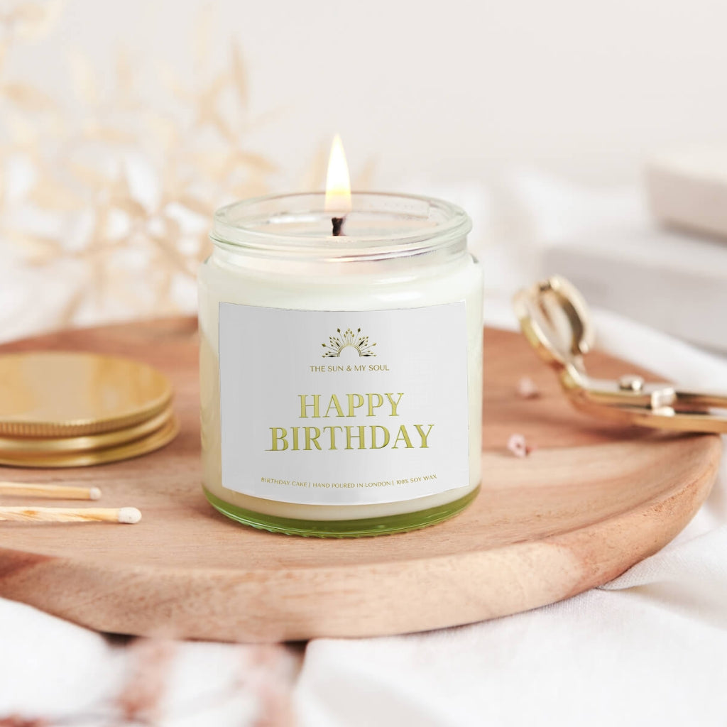 Happy Birthday - Birthday Cake Scented Soy Candle