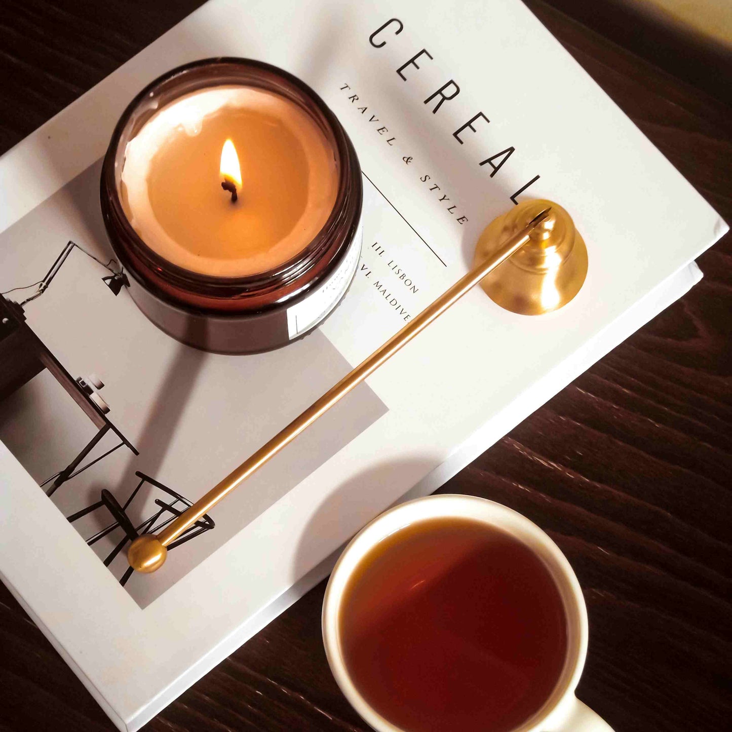 Warm & Cosy - Dark Honey Tobacco Scented Soy Candle⎜Limited Edition