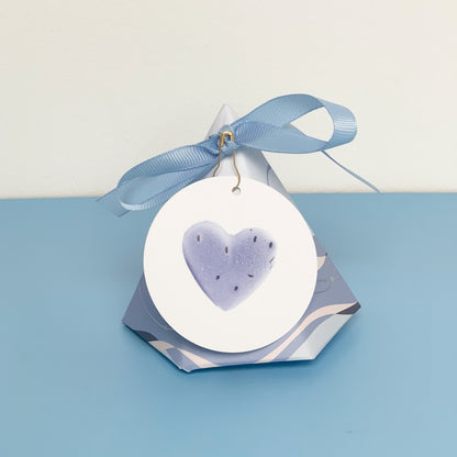 Relax You Deserve It Lavender Heart Shaped Bath Bomb