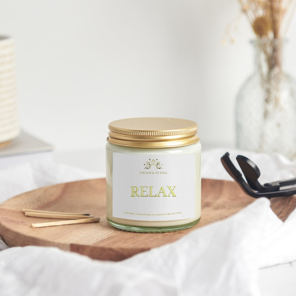 Relax - Lavender Scented Soy Candle